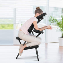 Load image into Gallery viewer, Black Portable Massage Tattoo Chair with Carrying Bag