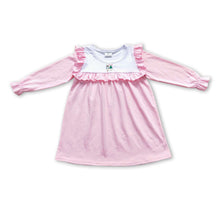Load image into Gallery viewer, Pink long sleeves Christmas tree ballet baby girls dress