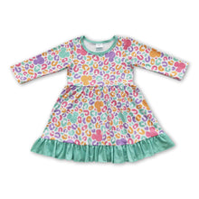 Load image into Gallery viewer, Leopard Mouse kids girls long sleeves dresses