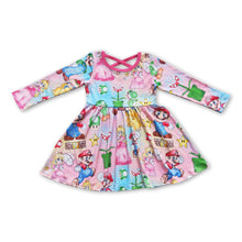 Load image into Gallery viewer, Pink long sleeves princess game girls dresses