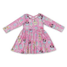 Load image into Gallery viewer, Pink long sleeves ballet girls Christmas dresses