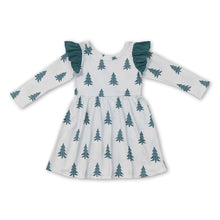 Load image into Gallery viewer, Flutter long sleeves Christmas tree girls dresses