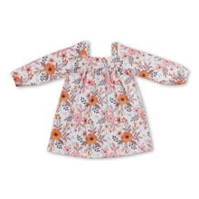 Load image into Gallery viewer, Long sleeves floral kids girls fall dresses