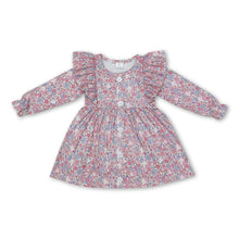 Load image into Gallery viewer, Long sleeves floral baby girls dresses
