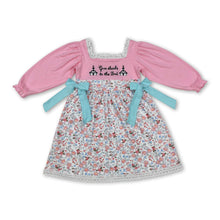 Load image into Gallery viewer, Give thanks to the lord pink floral baby girls dresses