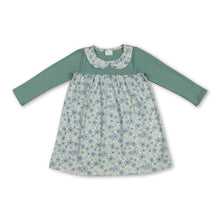 Load image into Gallery viewer, Long sleeves floral toddler girls dresses