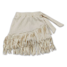 Load image into Gallery viewer, Beige tassels baby girls western skirt