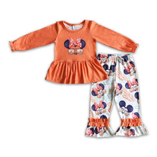 Load image into Gallery viewer, Best day ever mouse peplum set girls fall clothes