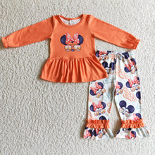 Load image into Gallery viewer, Best day ever mouse peplum set girls fall clothes