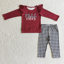 Load image into Gallery viewer, Fall vibes shirt leggings girls clothing set