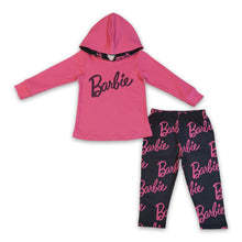 Load image into Gallery viewer, Hot pink hoodie leggings party girls outfits