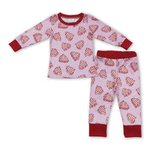 Load image into Gallery viewer, Christmas tree cake kids girls long sleeves pajamas