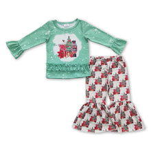 Load image into Gallery viewer, Green Christmas tree ballet kids girls clothing