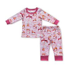 Load image into Gallery viewer, Pink cake long sleeves baby girls pajamas