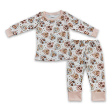 Load image into Gallery viewer, Pink mouse duck jingle bell girls Christmas pajamas