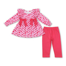 Load image into Gallery viewer, Heart tunic leggings girls valentine's day outfits