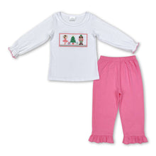 Load image into Gallery viewer, Christmas tree ballet gift top pants kids girls clothing set