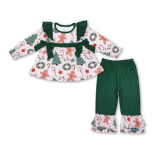 Load image into Gallery viewer, Gingerbread Christmas tree tunic pants girls clothes