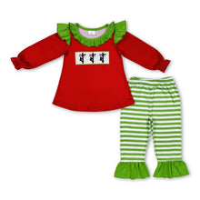 Load image into Gallery viewer, Lineman Christmas lighting top pants girls Christmas clothes