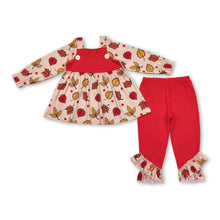 Load image into Gallery viewer, Long sleeves leaves tunic leggings girls fall clothing