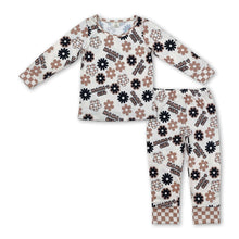 Load image into Gallery viewer, Mama's girl floral long sleeves children pajamas