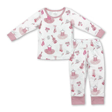 Load image into Gallery viewer, Pink long sleeves guitar dance shoes kids girls pajamas