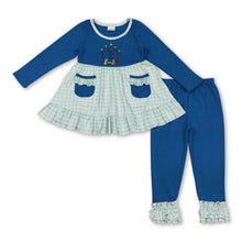 Load image into Gallery viewer, Nativity pockets tunic leggings girls Christmas clothes