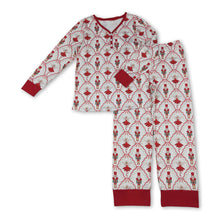 Load image into Gallery viewer, Red bow ballet adult women Christmas pajamas