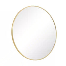 Load image into Gallery viewer, Round 30-inch Circular Bathroom Wall Mirror with Gold Frame