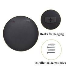 Load image into Gallery viewer, Round 30-inch Circular Bathroom Wall Mirror with Gold Frame