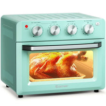 Load image into Gallery viewer, Modern Space Saving Countertop Kitchen Convection Toaster Oven Air Fryer - Teal