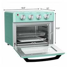 Load image into Gallery viewer, Modern Space Saving Countertop Kitchen Convection Toaster Oven Air Fryer - Teal
