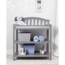 Load image into Gallery viewer, SF Home Baby Toddler Changing Table in Grey Wood Finish with Changing Pad