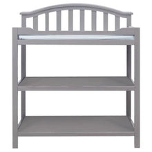 Load image into Gallery viewer, SF Home Baby Toddler Changing Table in Grey Wood Finish with Changing Pad