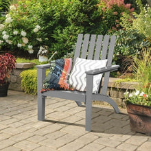 Load image into Gallery viewer, Indoor/Outdoor Acacia Wood Adirondack Lounge Armchair - Grey