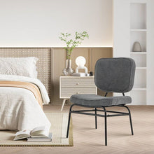 Load image into Gallery viewer, Modern Grey Upholstered Ergonomic Padded Accent Chair