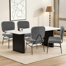 Load image into Gallery viewer, Modern Grey Upholstered Ergonomic Padded Accent Chair