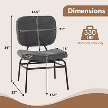 Load image into Gallery viewer, Modern Grey Upholstered Ergonomic Padded Accent Chair