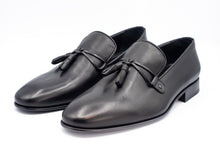 Load image into Gallery viewer, The Modica Black Leather Tassel Loafer Final Sale!