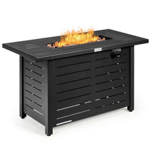 Load image into Gallery viewer, 60,000 BTU Brown Rectangular Portable LP Gas Propane Fire Pit Table