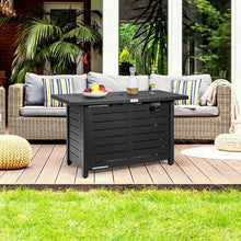 Load image into Gallery viewer, 60,000 BTU Brown Rectangular Portable LP Gas Propane Fire Pit Table