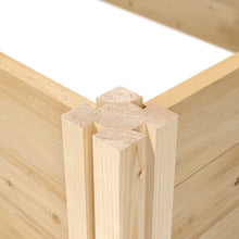 Load image into Gallery viewer, Farmhouse Cedar Wood Raised Garden Bed 4 ft x 12 ft - Made in USA