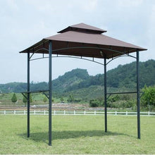 Load image into Gallery viewer, 8-Ft x 5-Ft Steel Frame Outdoor Grill Gazebo with Vented Canopy