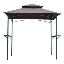 Load image into Gallery viewer, 8-Ft x 5-Ft Steel Frame Outdoor Grill Gazebo with Vented Canopy