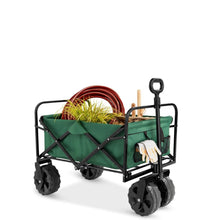 Load image into Gallery viewer, Green Heavy Duty Collapsible Multipurpose Indoor/Outdoor Utility Garden Cart