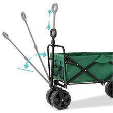 Load image into Gallery viewer, Green Heavy Duty Collapsible Multipurpose Indoor/Outdoor Utility Garden Cart