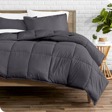 Load image into Gallery viewer, King/Cal King Size All Season Super Soft Down Alternative Comforter Set Grey