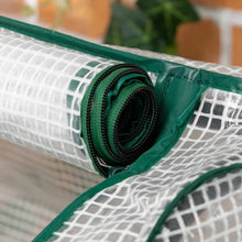 Load image into Gallery viewer, Grey Wood Elevated Raised Garden Bed Planter with Greenhouse Cover