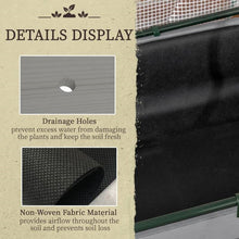 Load image into Gallery viewer, Grey Wood Elevated Raised Garden Bed Planter with Greenhouse Cover