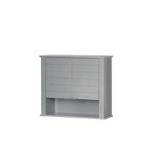 Load image into Gallery viewer, Gray 2 Door Wall Mounted Bathroom Storage Cabinet